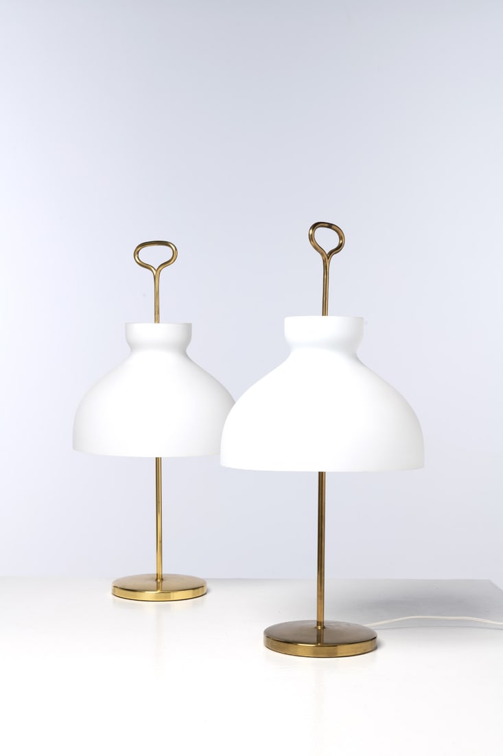 Ignazio Gardella (1905-1999) Pair of table lamps - Model n°LTA3, "Arenzano" (1 of 1)