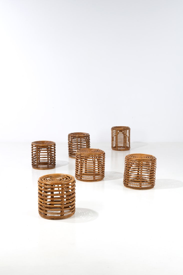 Tito Agnoli (1931-2012) Set of six stools (1 of 1)