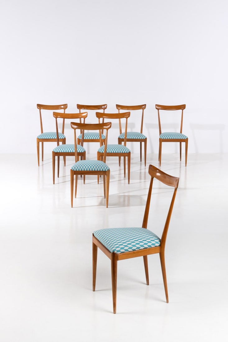 Ico Parisi (1916-1996) Set of eight chairs (1 of 1)