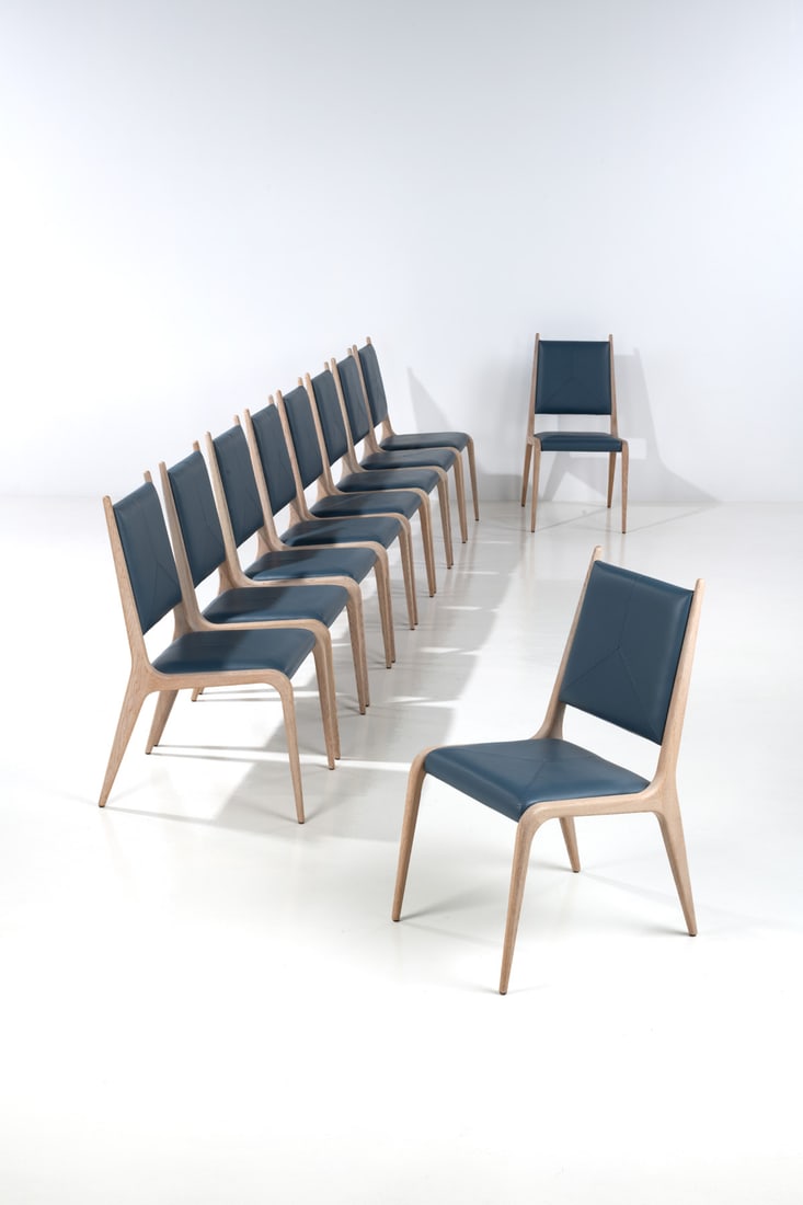 Thierry Lemaire (born 1960) Set of ten chairs - 'Byron' Model Limited edition (1 of 2)