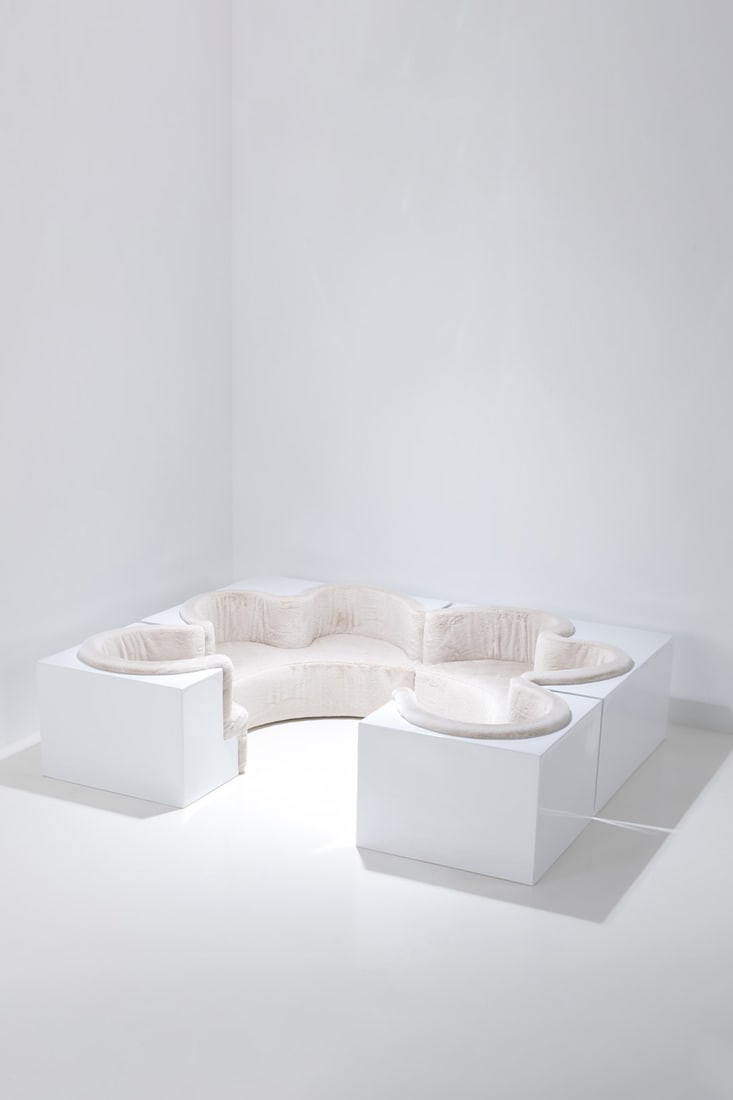 Archizoom Associati (act. de 1966 to 1974) Modular sofa - 'Safari' Model (1 of 2)