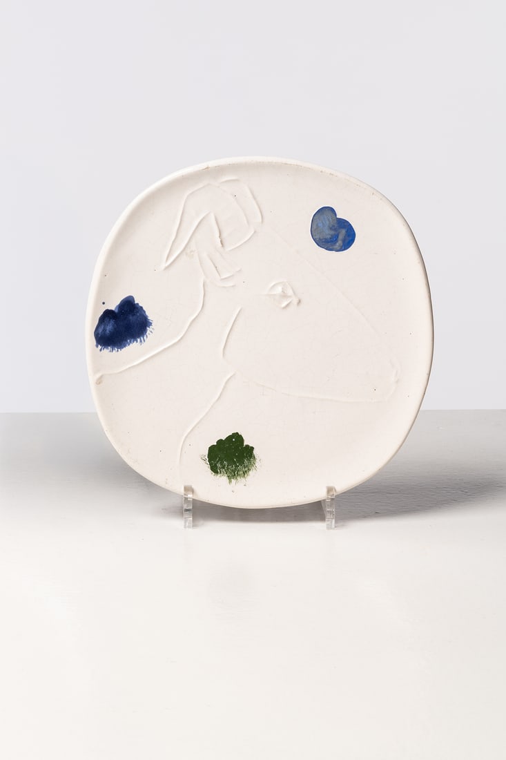 Pablo Picasso (1881-1973) Tête de chèvre de profil (A.R. 106) Plate (1 of 2)