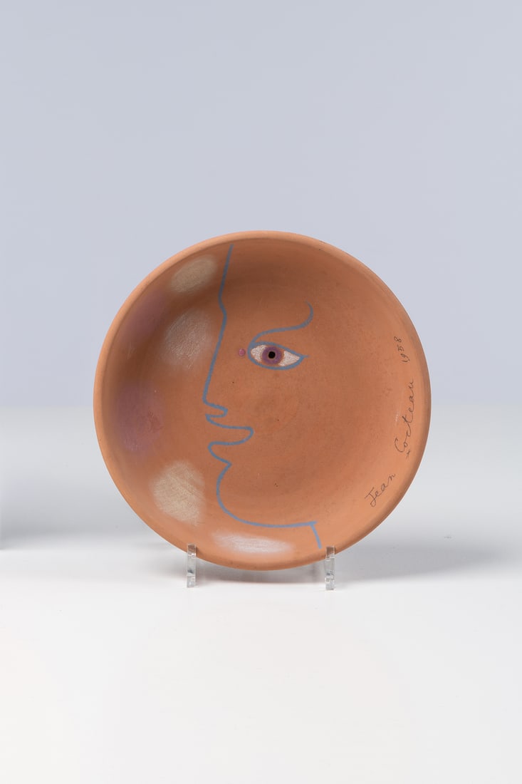 Jean Cocteau (1889-1963) Sourire N° 6 /10 Dish (1 of 1)