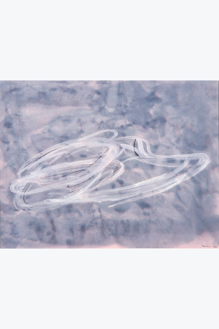 Jean Fautrier (1898-1964) Untitled, 1958 India ink and tempera on blotting paper Signed and dated (1 of 1)