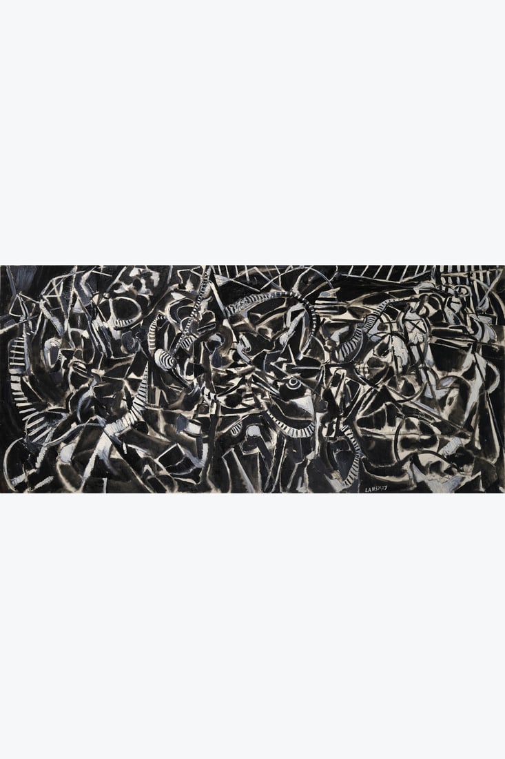 Andre Lanskoy (1902-1976) Untitled (Composition in Black and White) Oil on canvas Signed lower right (1 of 1)