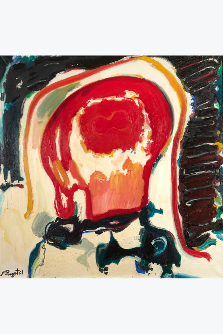 Marcel Pouget (1923-1985) Tête-animal, 1961 Oil on canvas Signed and dated lower left (1 of 1)