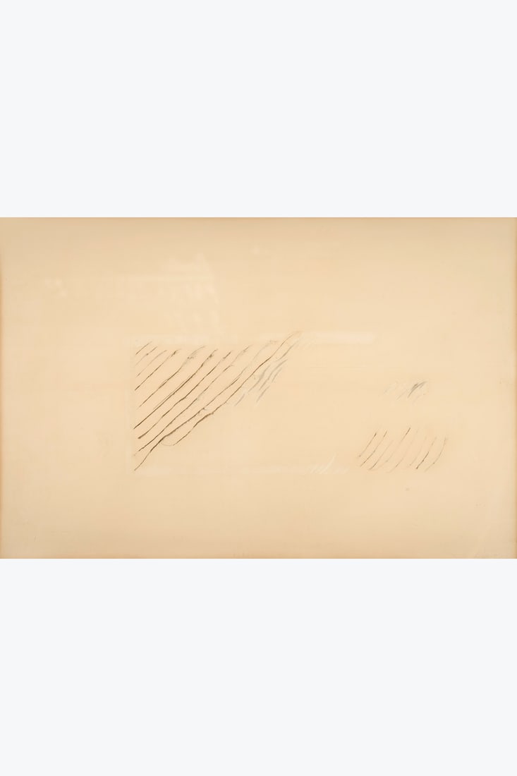 Jean Degottex (1918-1988) Papier plein n°23, 5: Jean Degottex (1918-1988) Papier plein n°23, 5.1.76 Acrylic, torn and ripped sections on Arches paper mounted on canvas Signed and dated lower right Counter-signed, dated and titled on the revers