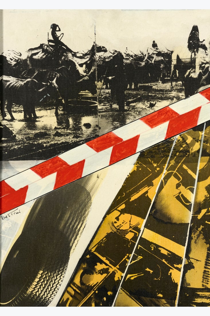 Gianni Bertini (1922-2010) La Vita, 1979 Acrylic and photographic transfer on canvas Signed in the (1 of 1)