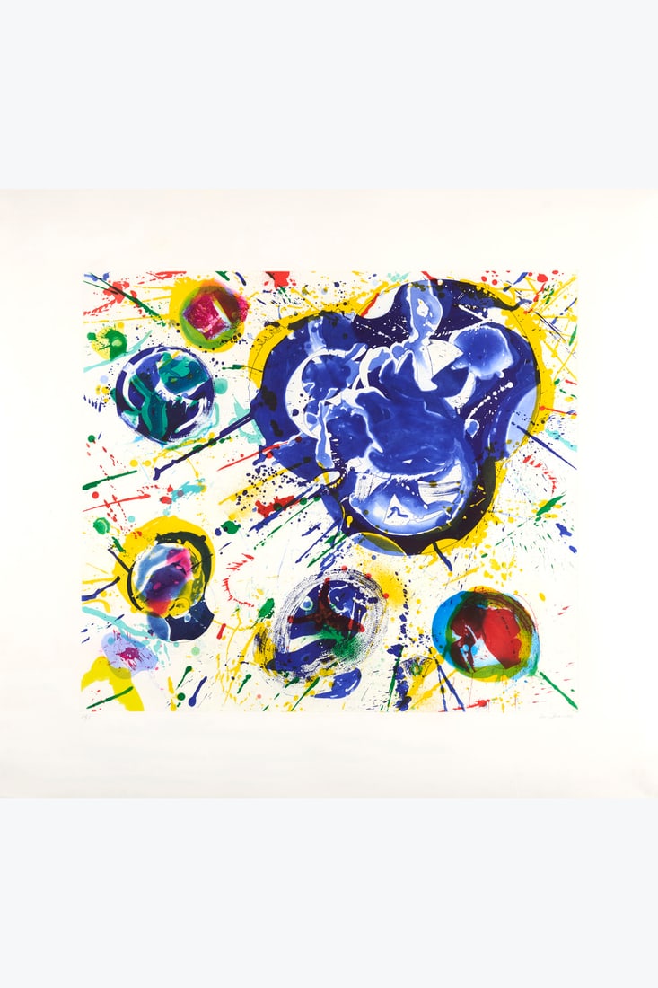 Sam Francis (1923-1994) Untitled I, Rome 1987 Aquatint and silkscreen on paper Signed lower right (1 of 1)