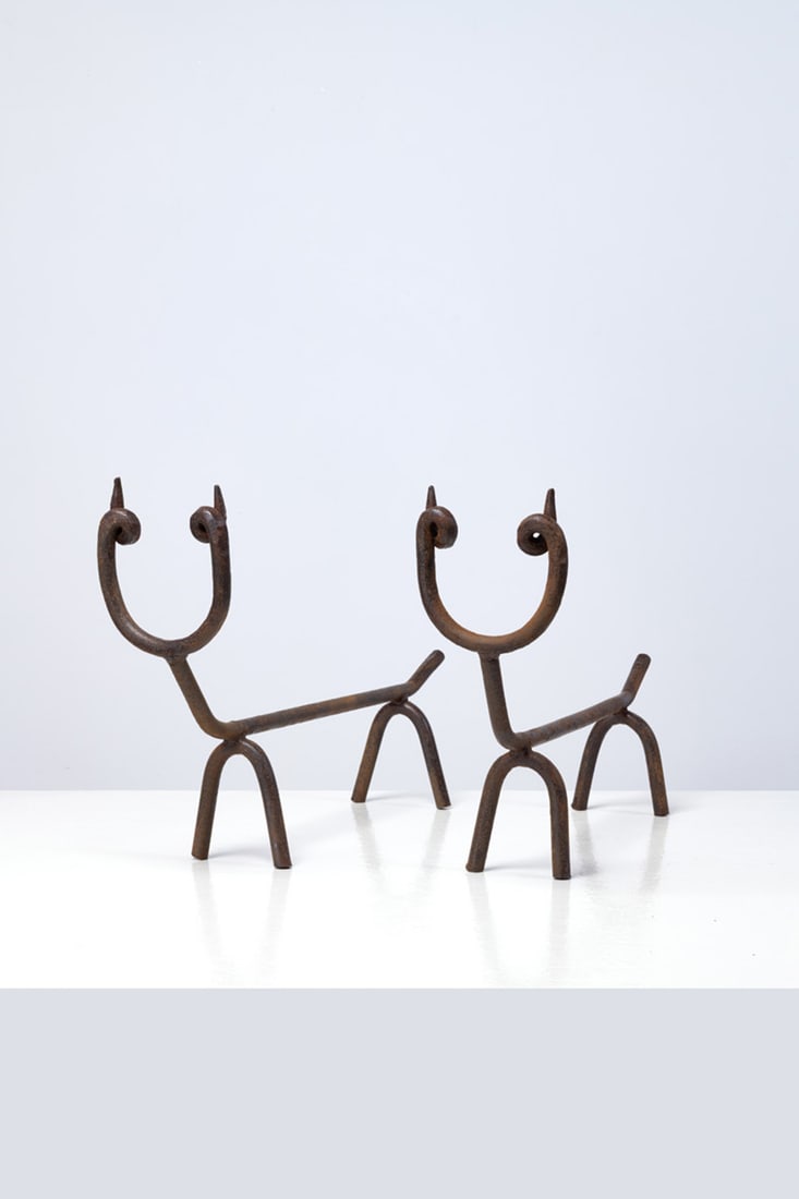 Gio Ponti (1891-1979) Pair of andirons (1 of 1)