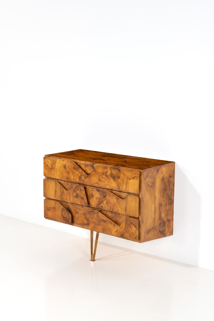 Gio Ponti (1891-1979) Wall-mounted chest of drawers (1 of 2)