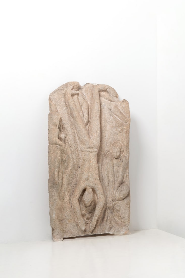 Gio Ponti (1891-1979) Bas-relief: Gio Ponti (1891-1979)Bas-reliefCarved stoneModel created in the 1960sH 135 × L 70 × W 25cmProvenance: Villa delle Mimose, Rapallo,also known as the Villa Plodari, designed by GioPonti in 194