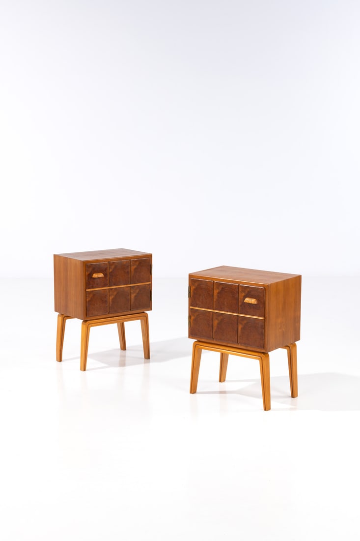 Gio Ponti (1891-1979) Pair of bedside tables (1 of 1)