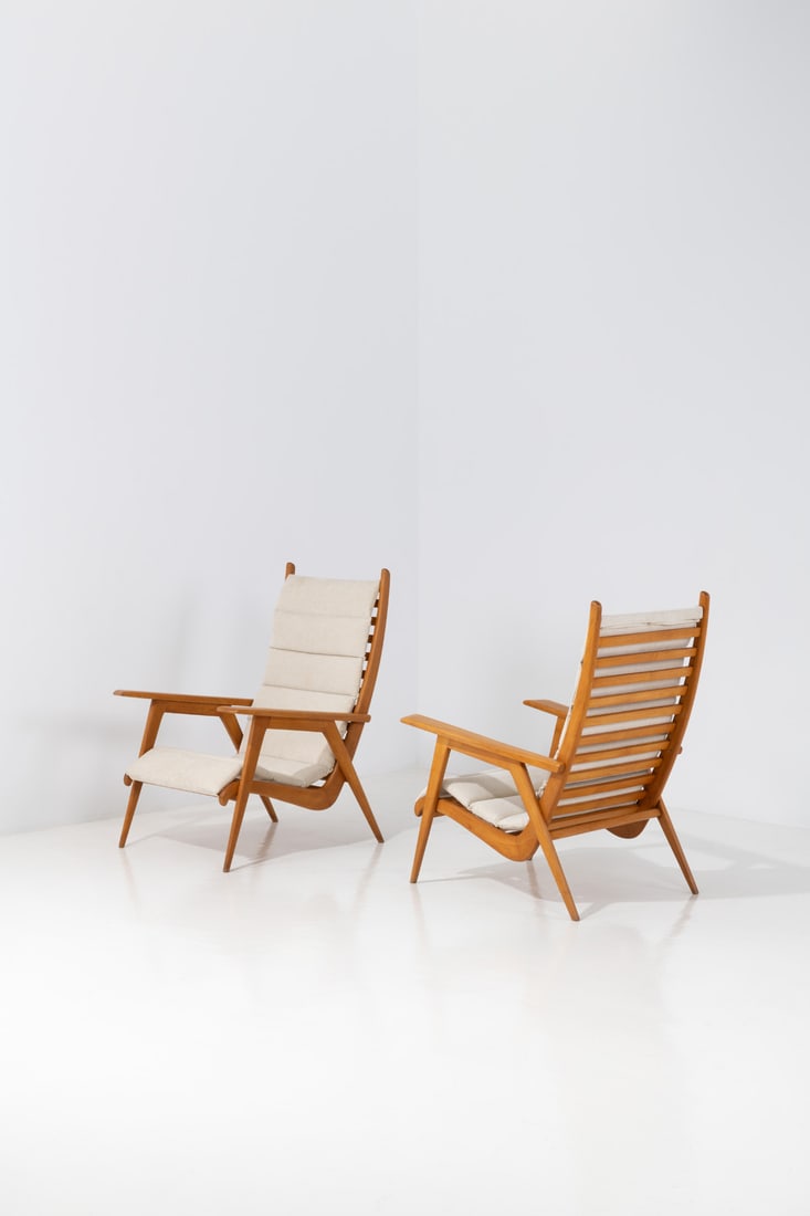 Gio Ponti (1891-1979) Pair of armchairs (1 of 1)