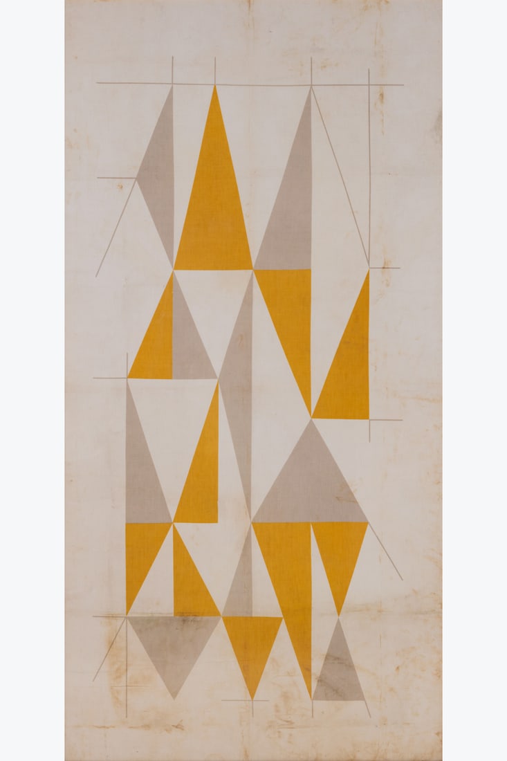 Gio Ponti (1891-1979) 'Painted door’: Gio Ponti (1891-1979)'Painted door’Printed canvas on stretcherEdited by Jsa, Busto ArsizioModel created circa 1957H 198 × L 99,5 cmBibliography: U. La Pietra, 'Gio Ponti: L'Arte
