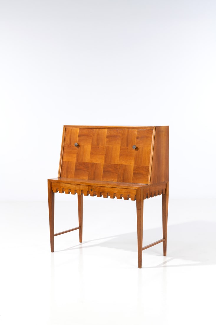 Osvaldo Borsani (1911-1985) Drop-front secretary desk (1 of 2)