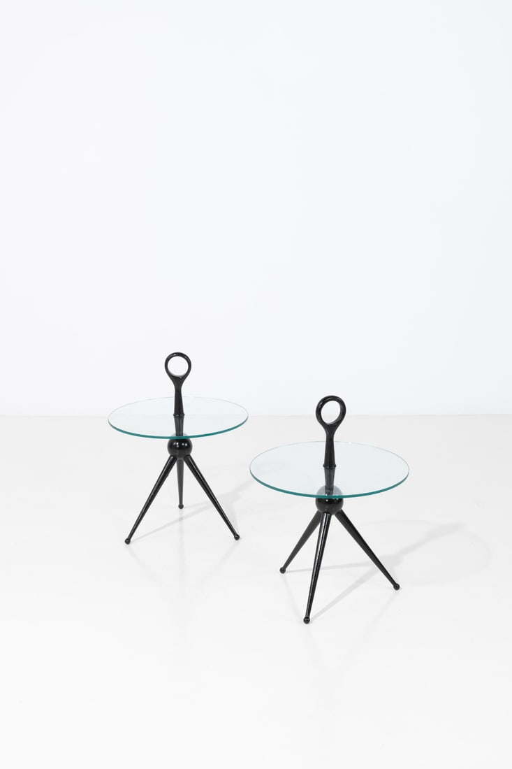 Cesare Lacca (1929-1999) Pair of side tables (1 of 1)