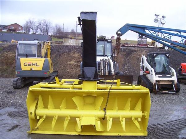 LUNDELL 8' 3PT PTO SNOW BLOWER HYD. CHUTE: LUNDELL 8' 3PT SNOW BLOWER WITH HYDRAULIC CHUTE TURN AND SPOUT ADJUSTMENT. COMES COMPLETE WITH PTO SHAFT. OVERALL LOOKS TO BE IN DECENT CONDITION. We are having a live auction at our facility Quarrick