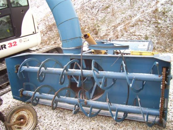 VERY NICE LUCK NOW 3PT 8' SNOW BLOWER: VERY NICE LUCK NOW 3PT 8' DOUBLE STAGE SNOW BLOWER. HYDRAULIC CHUTE TURN. MACHINE IS IN OVERALL VERY GOOD CONDITION AND SHOWING MINIMAL USE. We are having a live auction at our facility Quarrick Equip