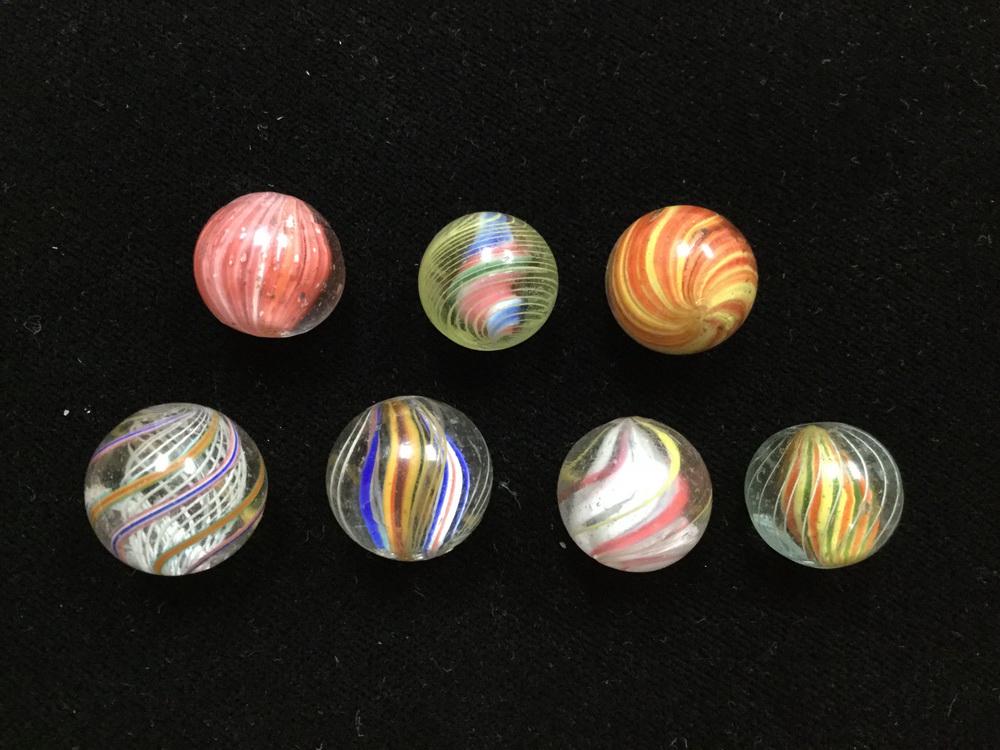 (7) ANTIQUE MARBLES (1 of 4)