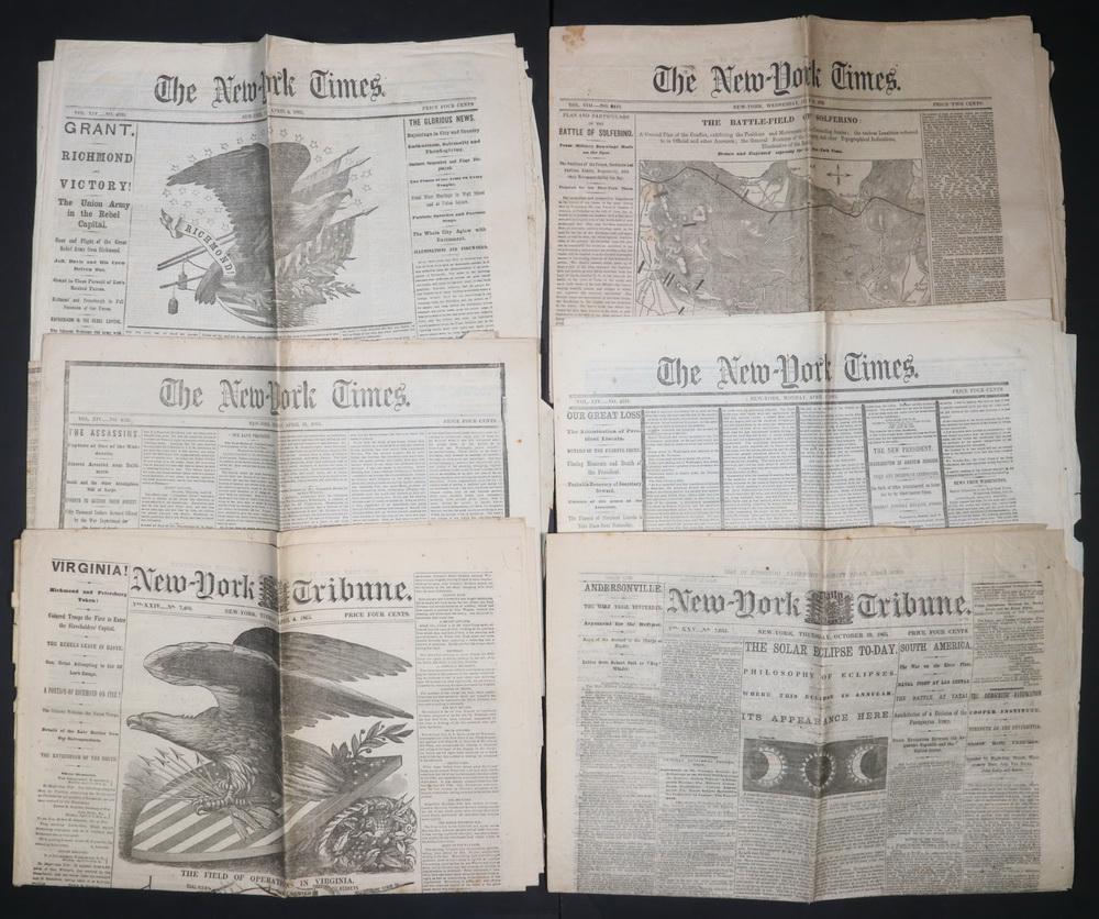 (6) CIVIL WAR ERA NEWSPAPER FRONT PAGES (1 of 1)