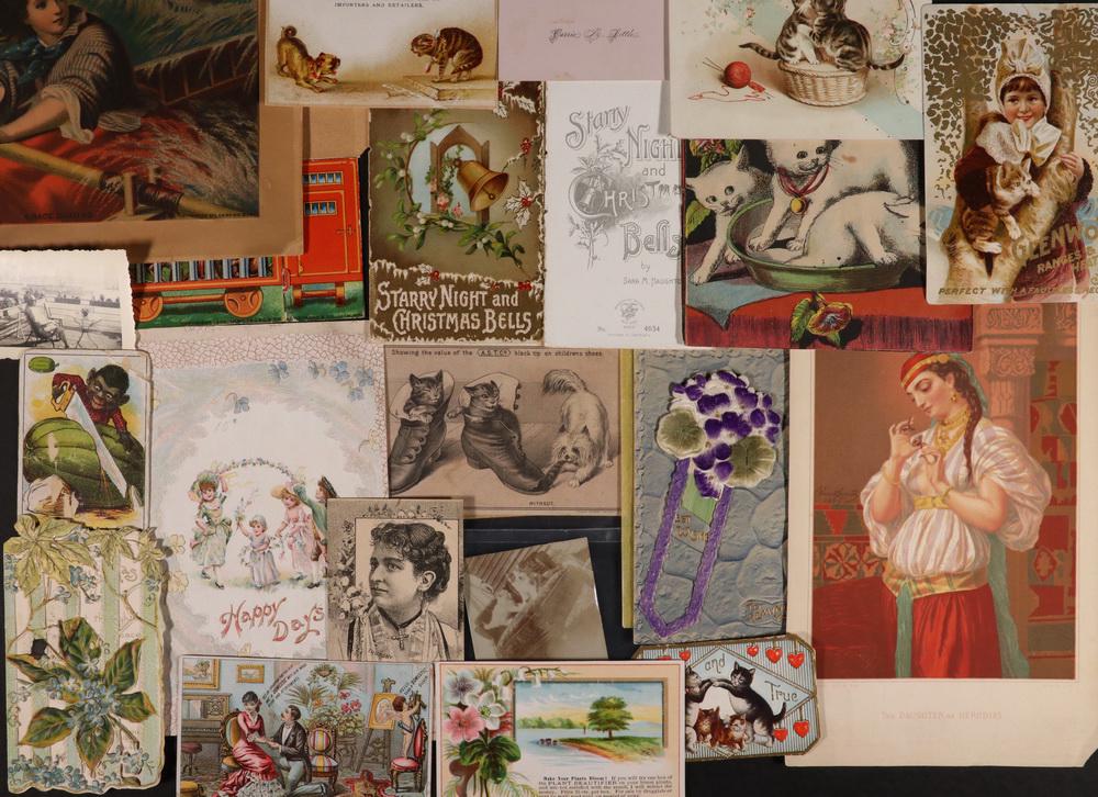 LOT OF CHROMOLITHO TRADE CARDS & ETC. (1 of 2)