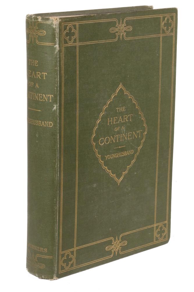 RARE ACCOUNT OF TRAVELS IN CENTRAL ASIA: Younghusband, Capt. Frank E; "A Narrative of Travels in Manchuria, across the Gobi Desert, through the Himalayas, the Pamirs and Chitral, 1884-1894". New York, Charles Scribner's Sons, 1896. Green clo