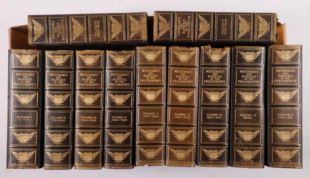 (11 VOL SET) MESSAGES AND PAPERS OF THE PRESIDENTS, (1 of 2)
