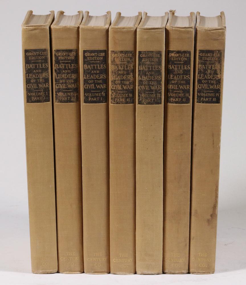 (7) OF (8 VOL SET) BATTLES & LEADERS OF THE CIVIL WAR: "Battles and Leaders of the Civil War: Grant-Lee Edition; Being for the Most Part Contributions by Union and Confederate Officers. Based Upon 'The Century War Series'". Edited by Robert Underwood John
