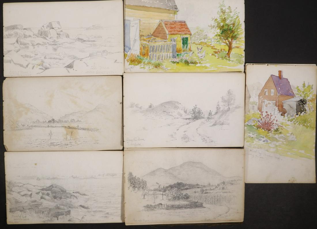 HENRY ORNE RIDER (MA, 1860-1943) SKETCH BOOK (1 of 2)