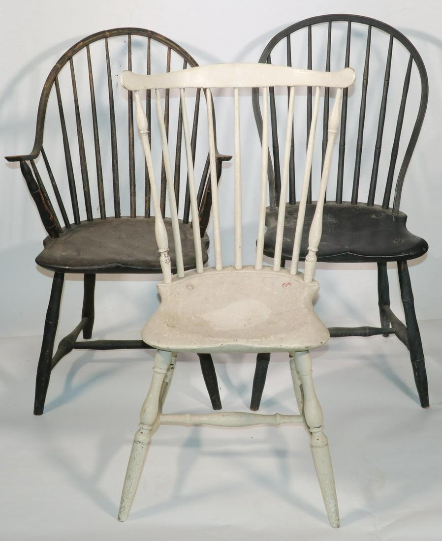 (3) WINDSOR PERIOD CHAIRS (1 of 4)