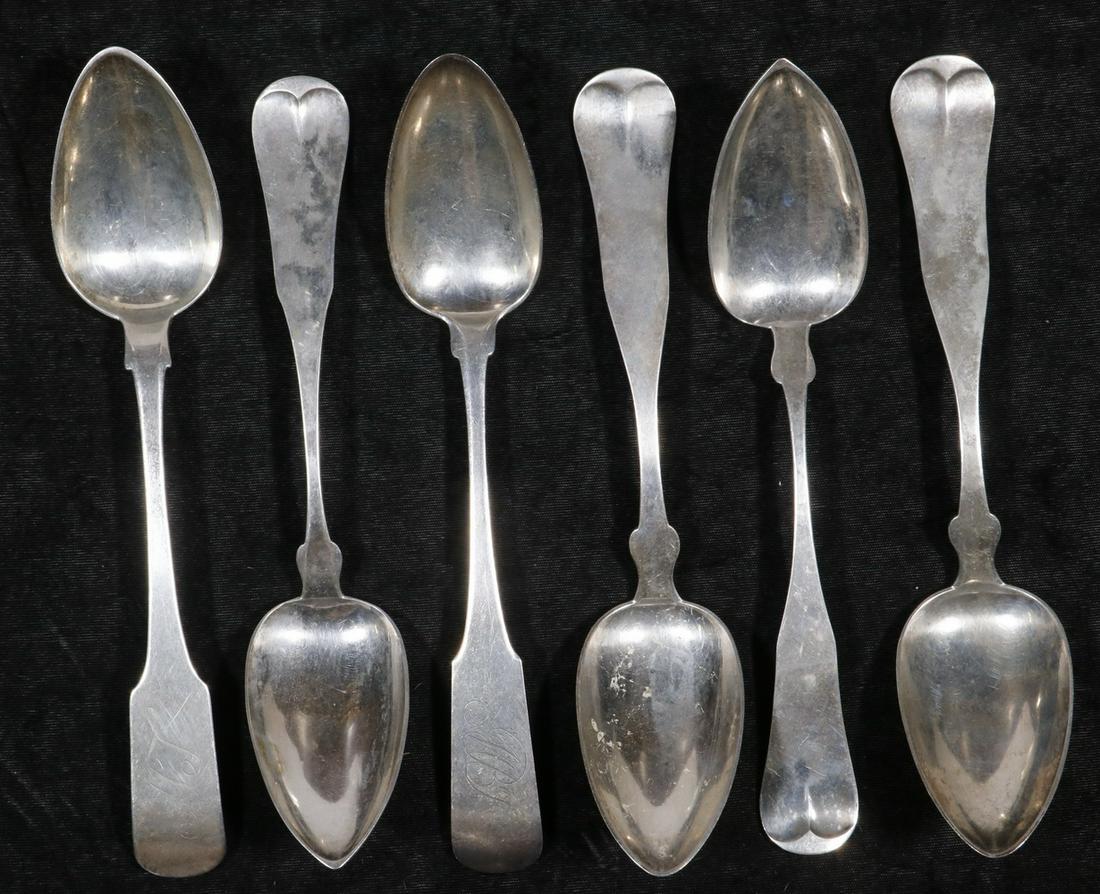 (6) COIN SILVER TABLESPOONS (1 of 4)