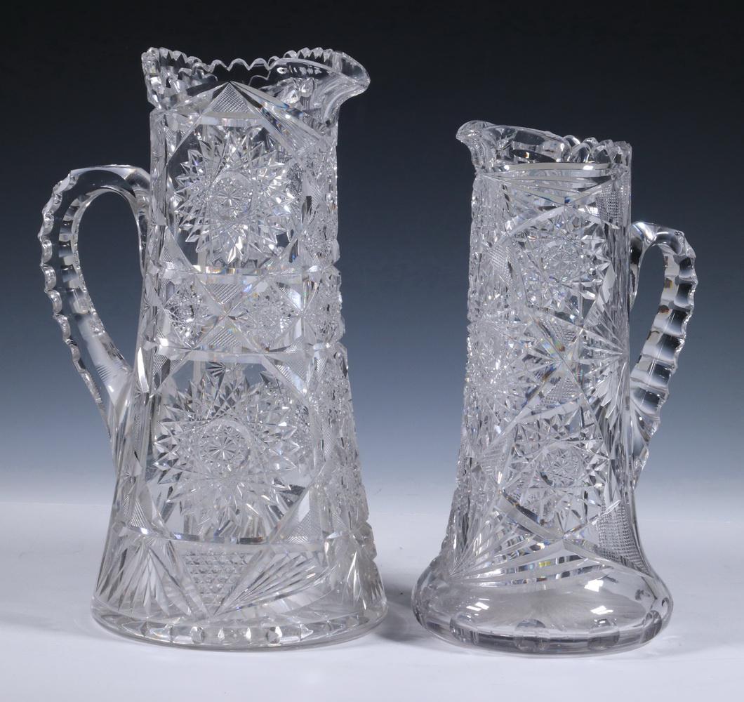 (2) AMERICAN BRILLIANT PERIOD CUT GLASS PITCHERS (1 of 2)