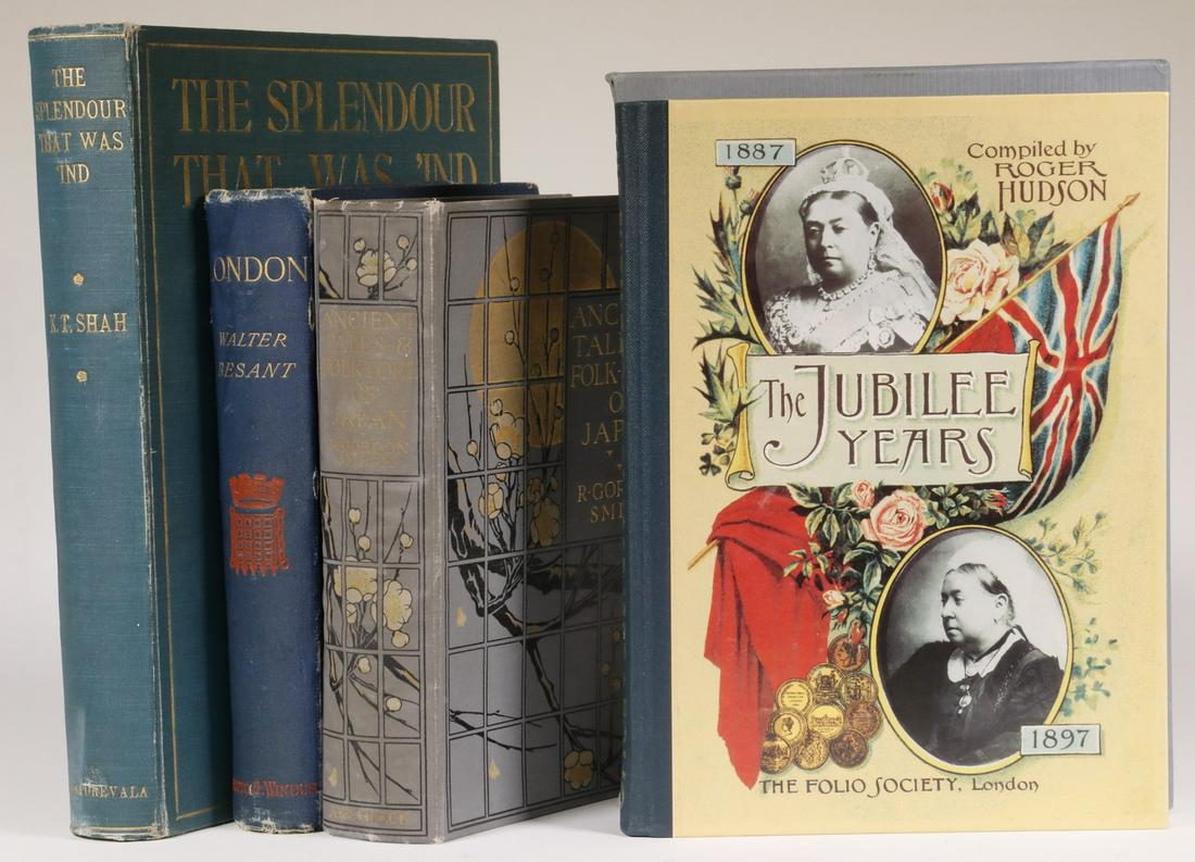 (4) BOOKS ON TRAVEL HISTORY: Including: "The Splendour That was 'Ind."; A Survey of Indian Culture and Civilization (From the Earliest Times to the Death of the Emperor Aurangzeb), by K.T. Shah, D.B. Taraporevala Sons & Co, Bomba