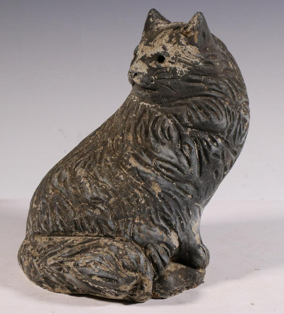 CAST STONE CAT SCULPTURE May 07, 2020 Vintage Accents Auctions in ME