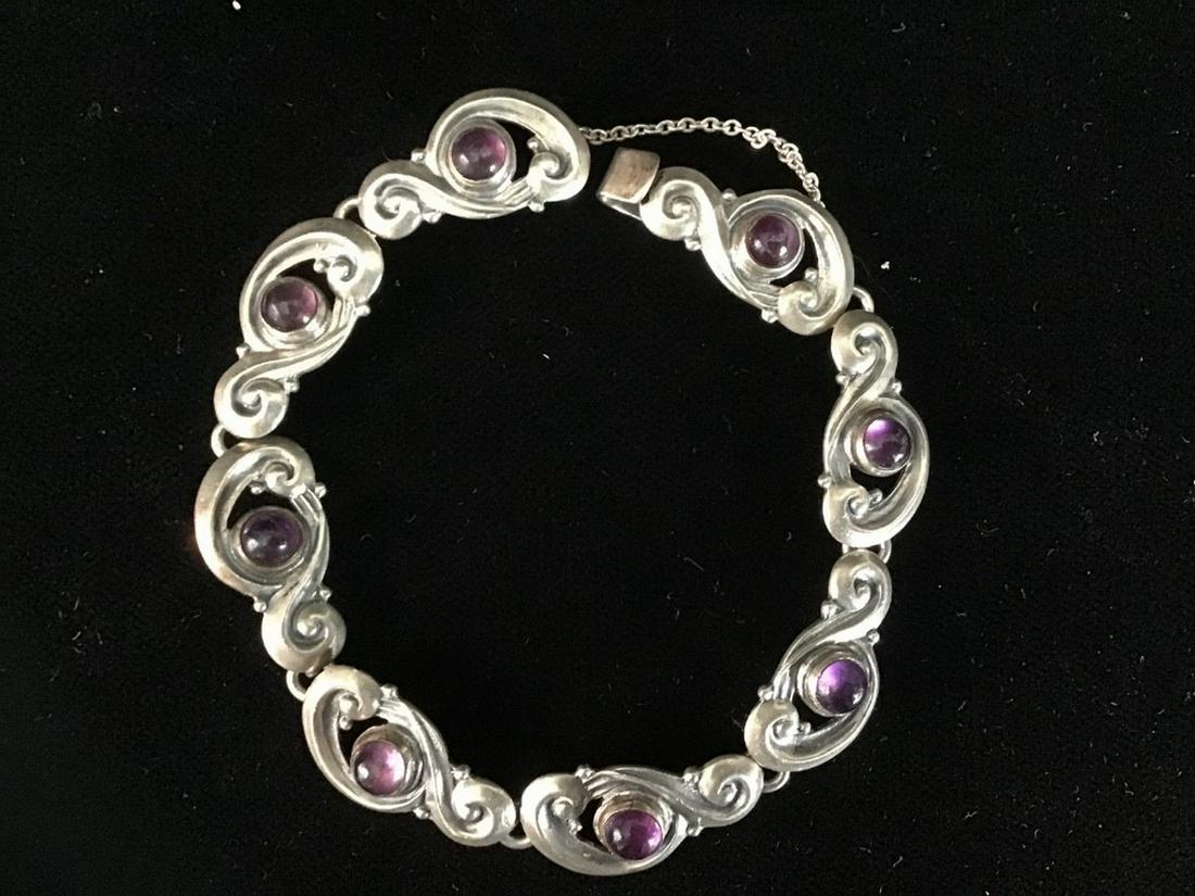 STERLING AMETHYST BRACELET (1 of 2)