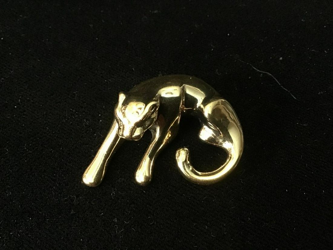 14K GOLD PANTHER PENDANT (1 of 2)