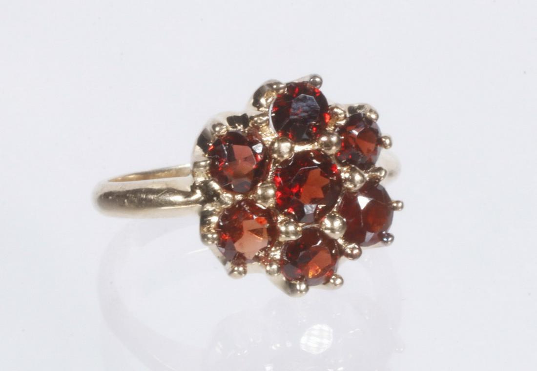 DESIGNER GARNET RING IN 14K GOLD (1 of 3)