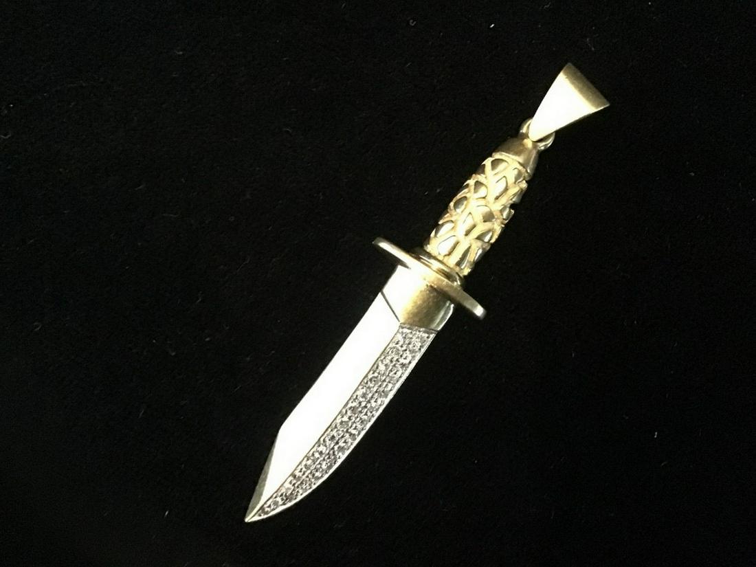 18K GOLD KNIFE PENDANT (1 of 2)