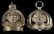 (2) STERLING WATCH FOBS