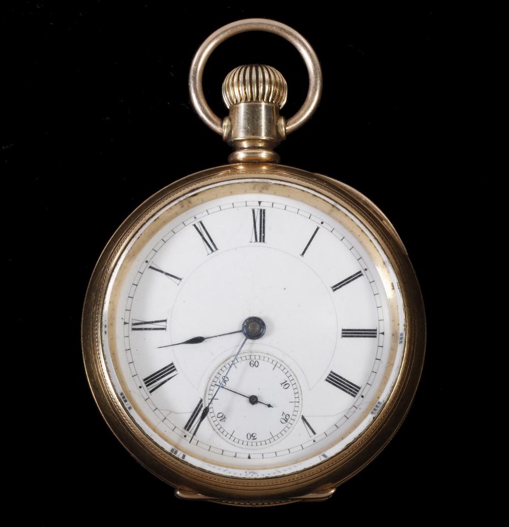 GENT'S OPEN FACE POCKET WATCH (1 of 4)