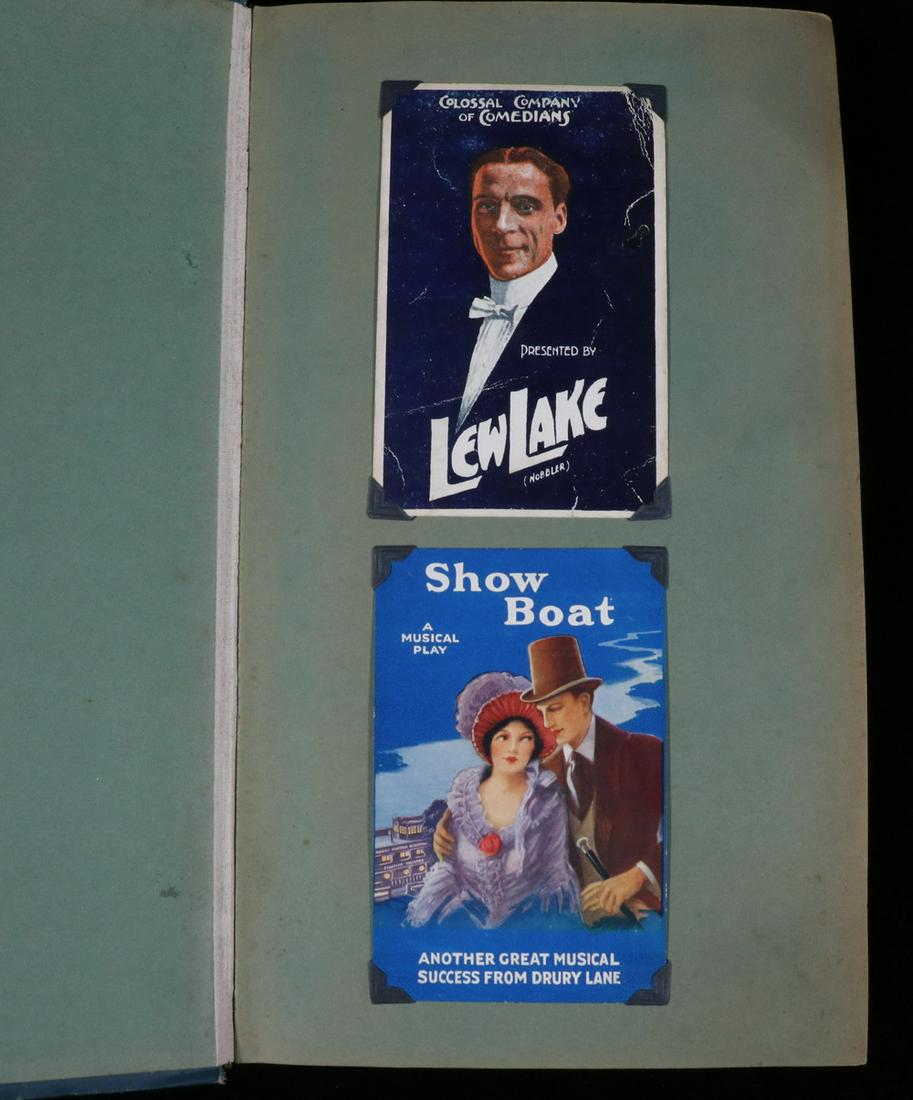 ALBUM OF (323) POSTCARDS OF BRITISH ACTORS AND (1 of 6)