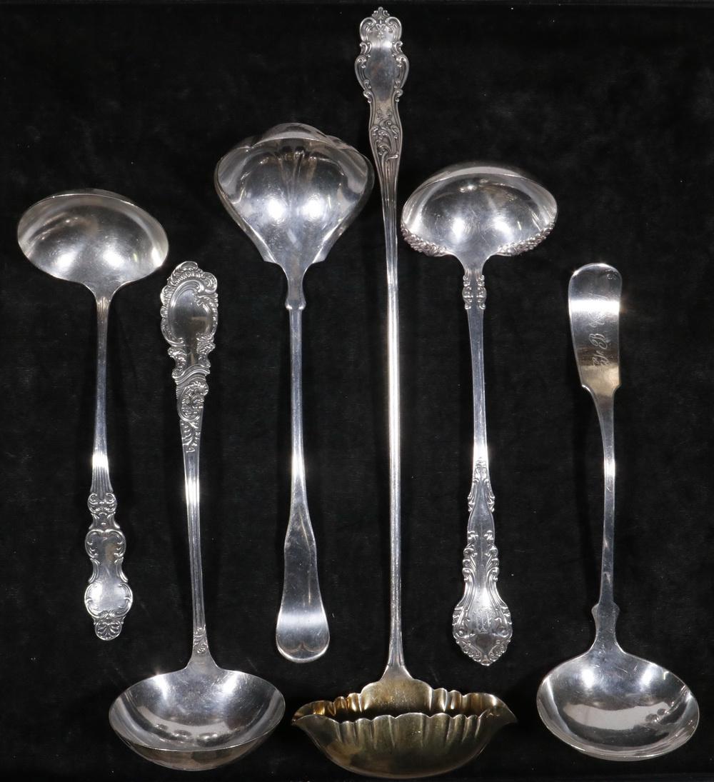 (6) AMERICAN SILVER-PLATE LADLES (1 of 1)