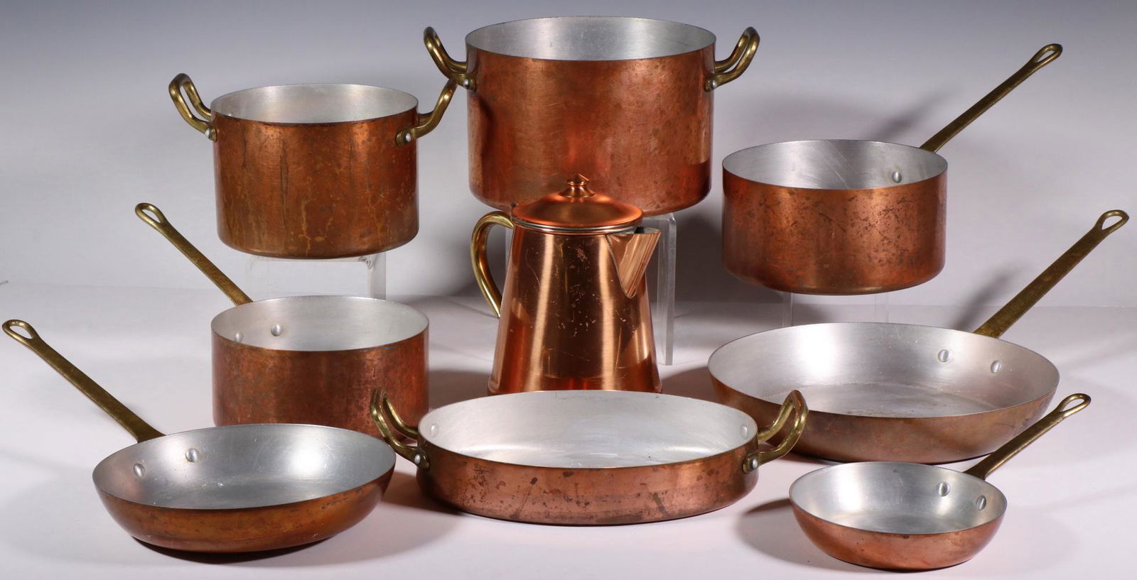 (9) COPPER POTS & PANS (1 of 2)