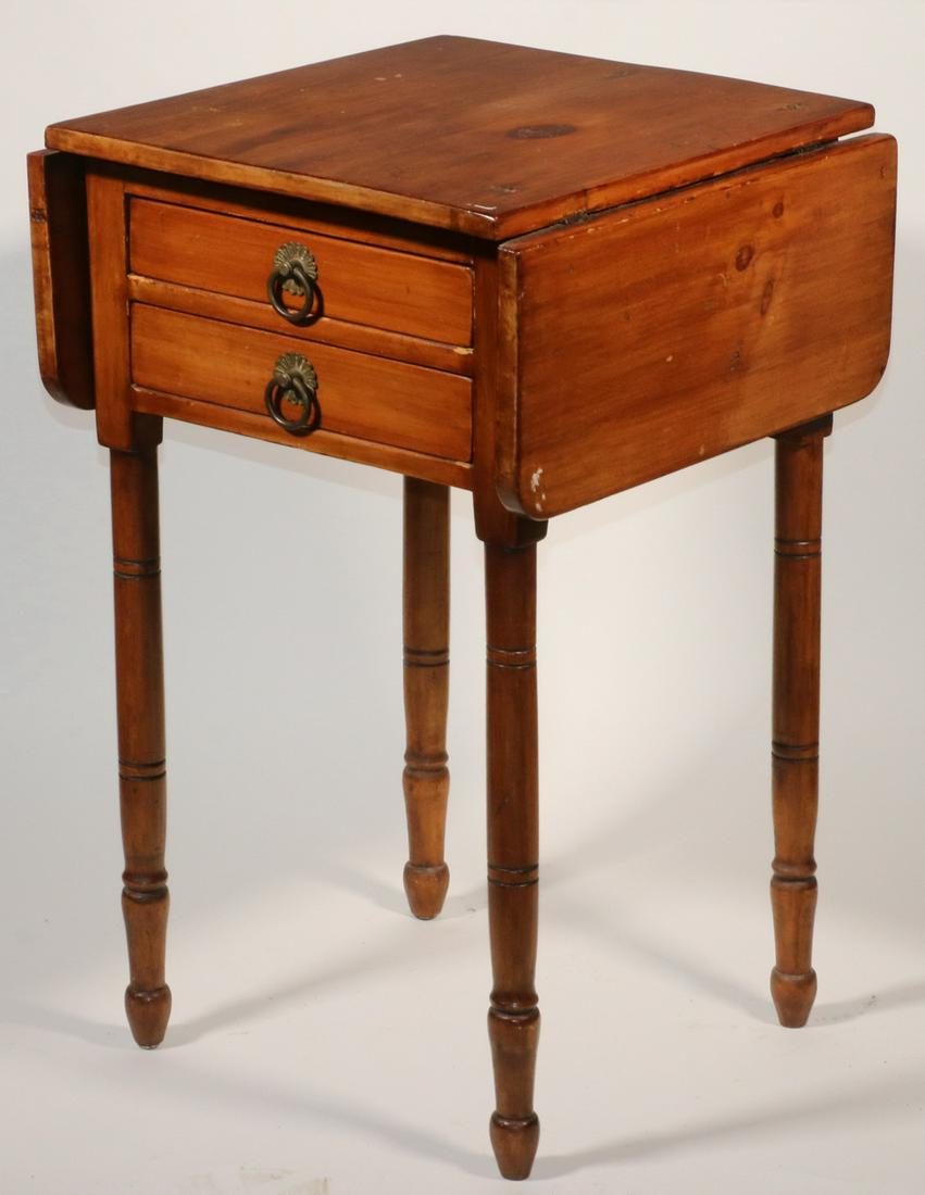 PINE DROP LEAF NIGHT STAND (1 of 4)