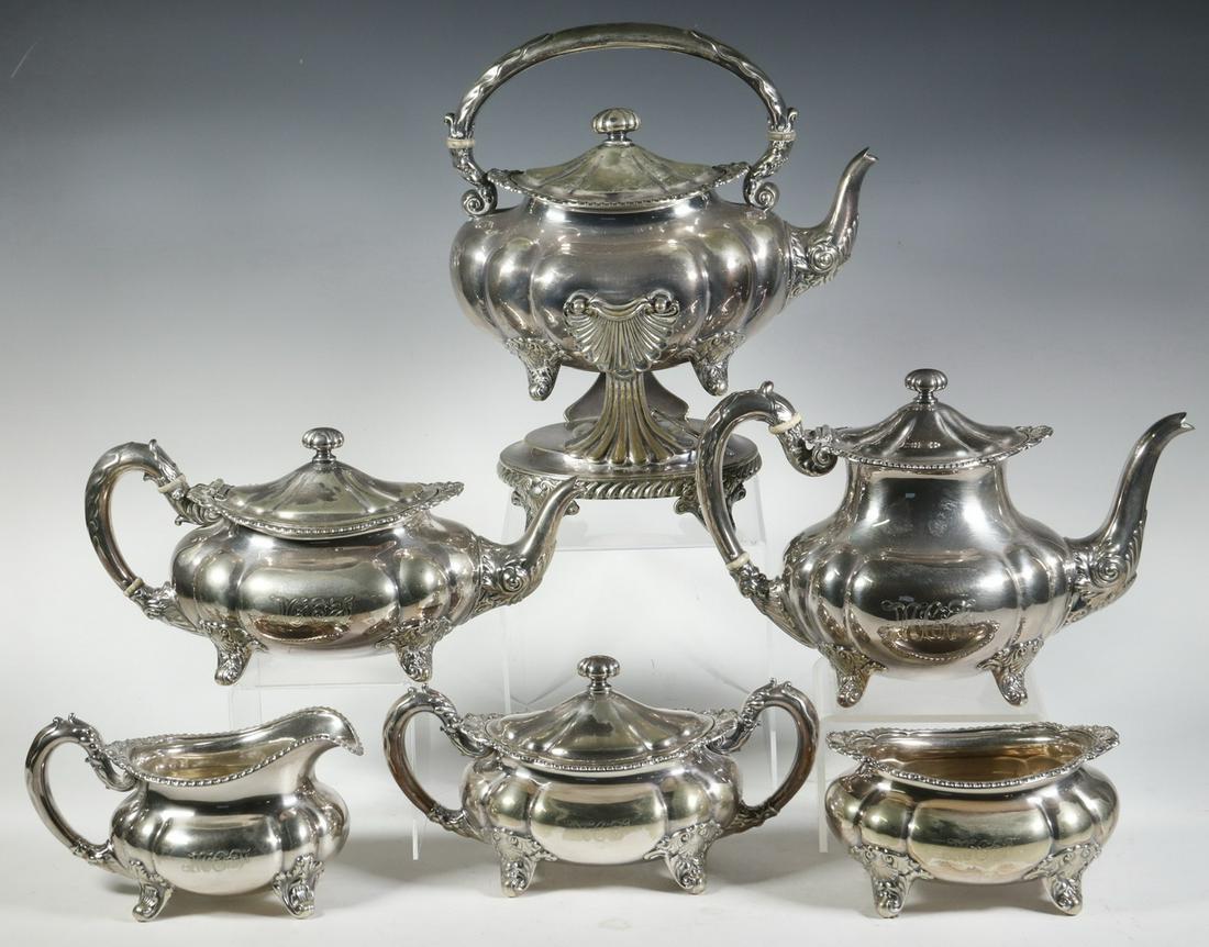 Gorham silver plate shop tea and coffee service
