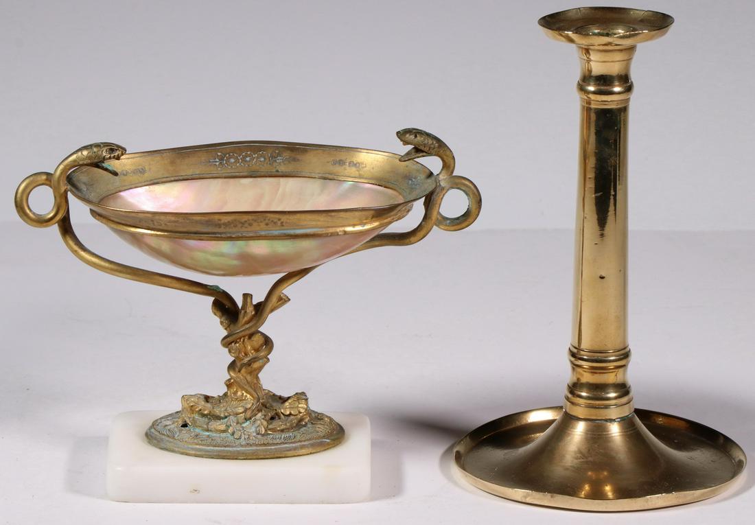 (2) EARLY CONTINENTAL BRASS ACCESSORIES (1 of 5)