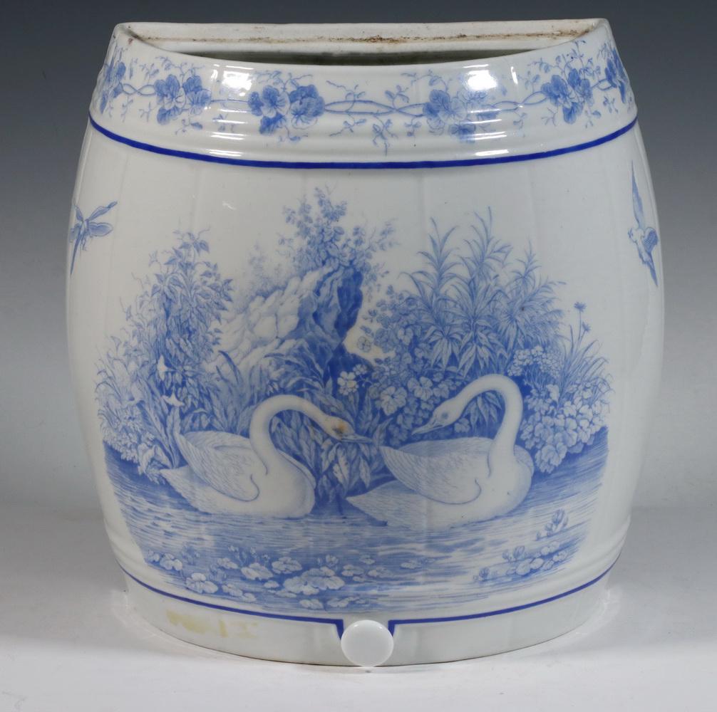 HALF ROUND CERAMIC WATER BARREL (1 of 3)