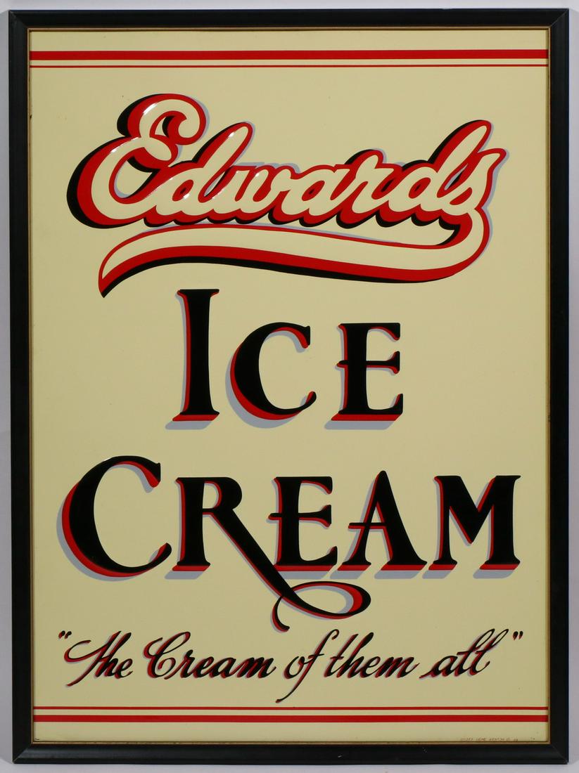 EDWARDS ICE CREAM METAL SIGN (1 of 2)
