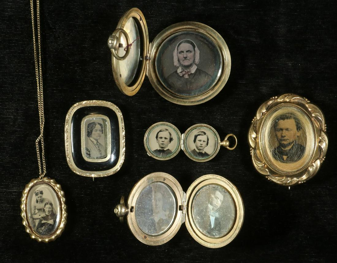 19TH C. PHOTO JEWELRY (1 of 3)
